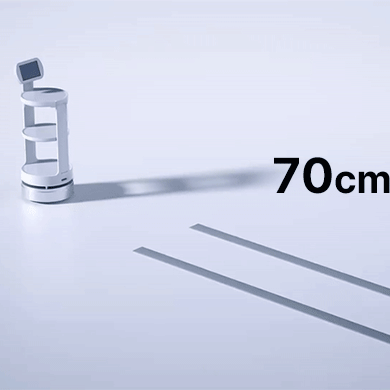 70cm 간격까지 통과